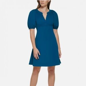 Calvin Klein Blue Turquoise Swing Dress 2